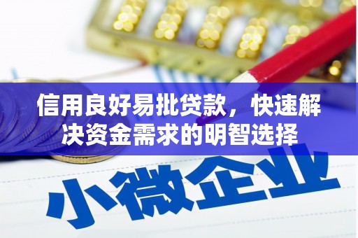 宾阳信用良好易批贷款，快速解决资金需求的明智选择
