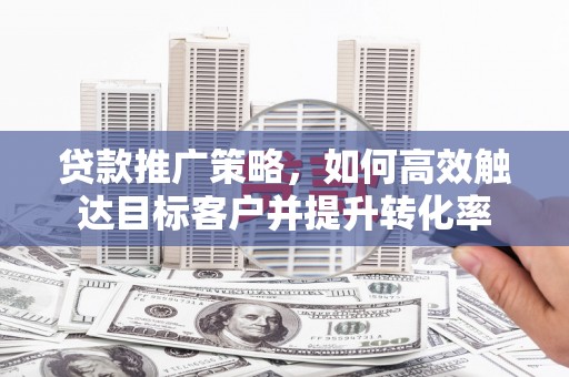 宾阳贷款推广策略，如何高效触达目标客户并提升转化率