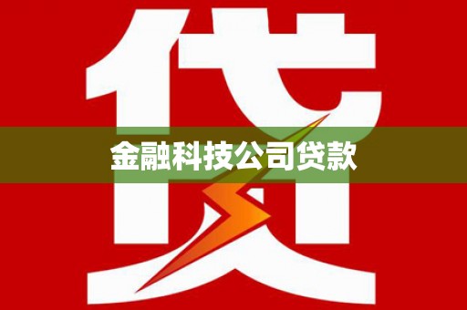 宾阳金融科技公司贷款