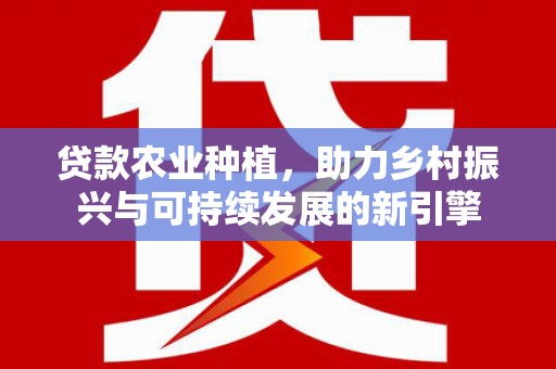 宾阳贷款农业种植，助力乡村振兴与可持续发展的新引擎