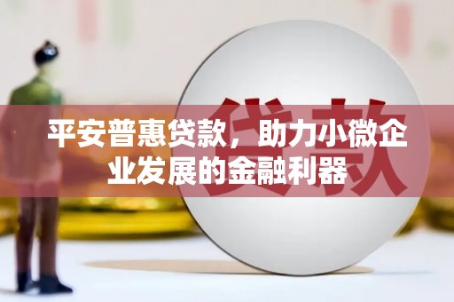 宾阳平安普惠贷款，助力小微企业发展的金融利器