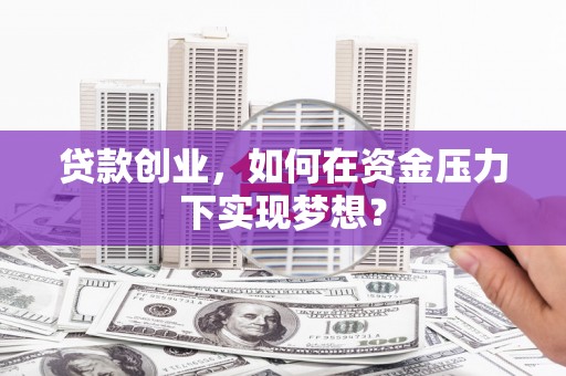 宾阳贷款创业，如何在资金压力下实现梦想？