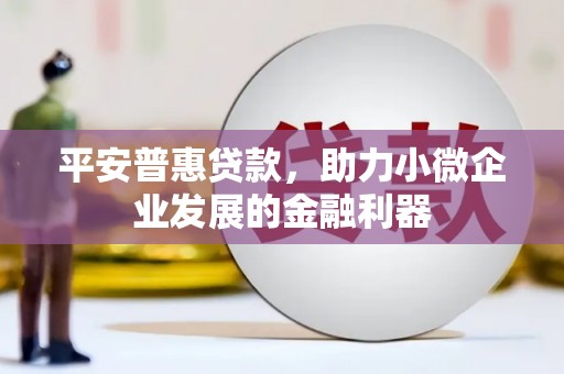 宾阳平安普惠贷款，助力小微企业发展的金融利器