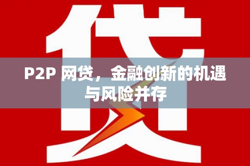 宾阳P2P 网贷，金融创新的机遇与风险并存