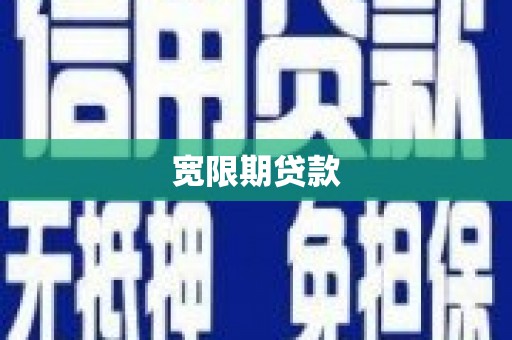 宾阳宽限期贷款