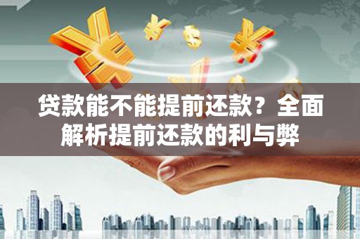 宾阳贷款能不能提前还款？全面解析提前还款的利与弊