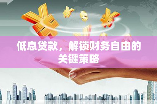 宾阳低息贷款，解锁财务自由的关键策略
