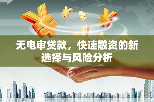 宾阳无电审贷款，快速融资的新选择与风险分析