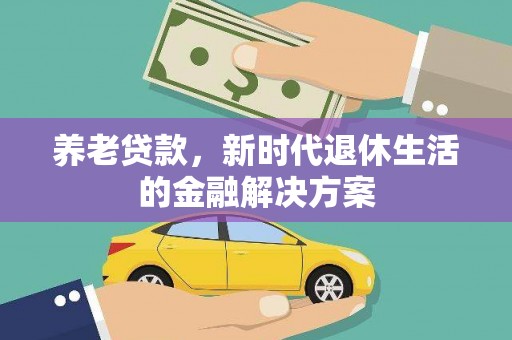 宾阳养老贷款，新时代退休生活的金融解决方案